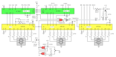 Digital Clock with Timer and Solar Panel Regulator | Diagram wiring