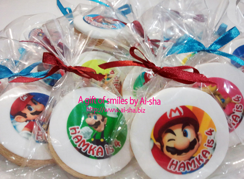 Edible Image Cookies Super Mario Ai-sha Puchong Jaya