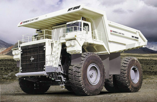 Terex MT 5500AC Mining Truck - maiores caminhões de mineração do mundo