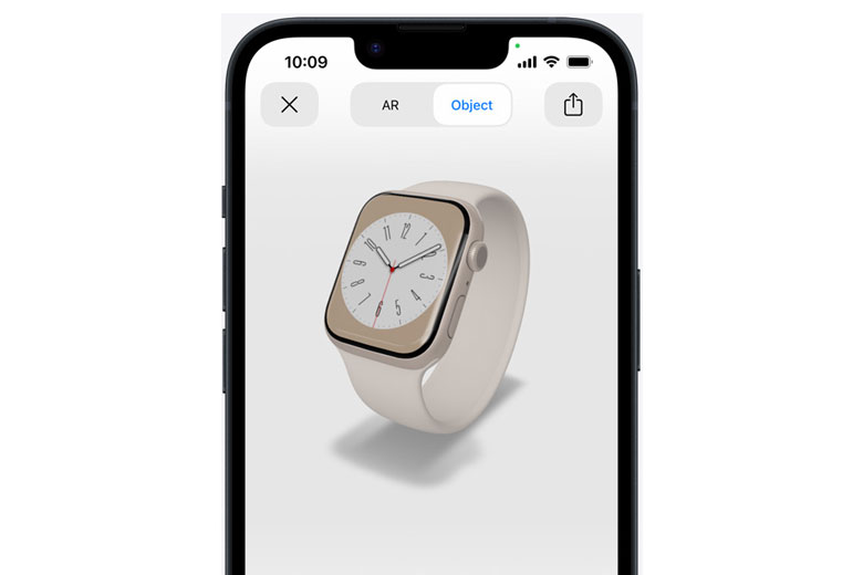 Đồng hồ Apple Watch Series 8 Cellular 41mm Starlight - Viền nhôm, Dây cao su - MNHY3VN/A - Hàng chính hãng