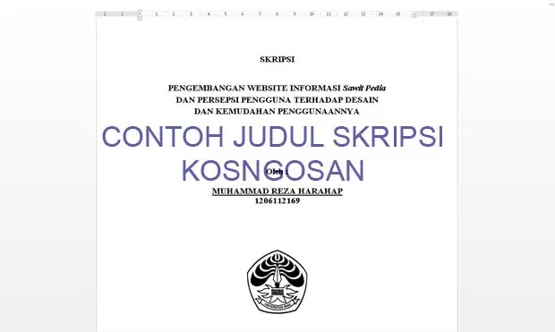 Contoh judul skripsi hukum ekonomi syariah