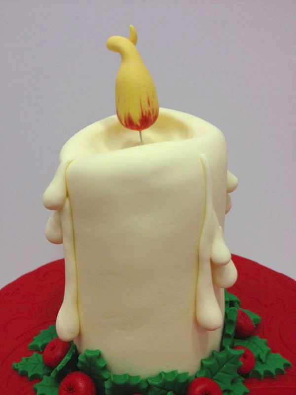 Medusa's Cakes TARTA VELA DE NAVIDAD / CHRISTMAS CANDLE CAKE