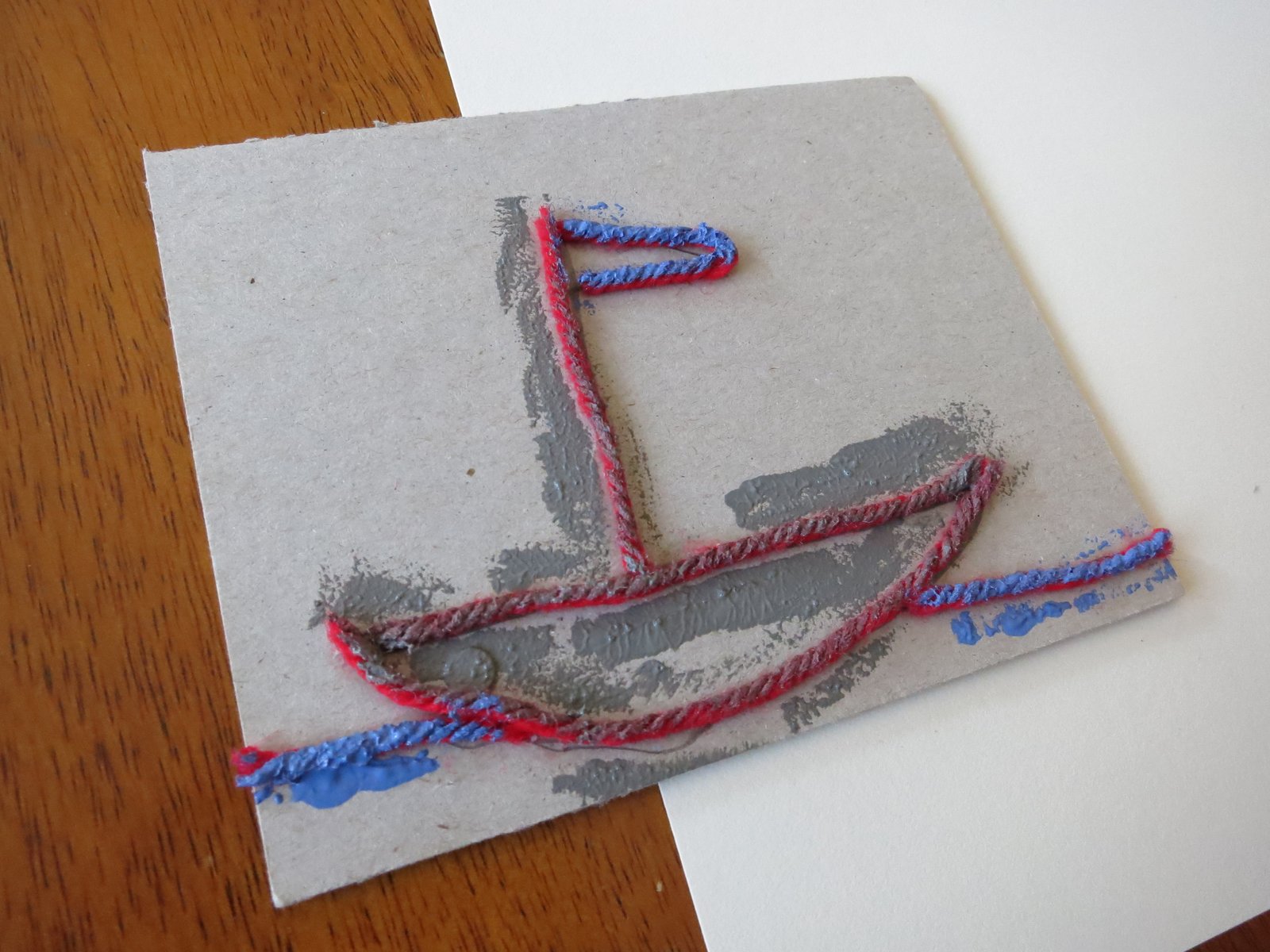 Alphabet Stamp made with Craft Foam 