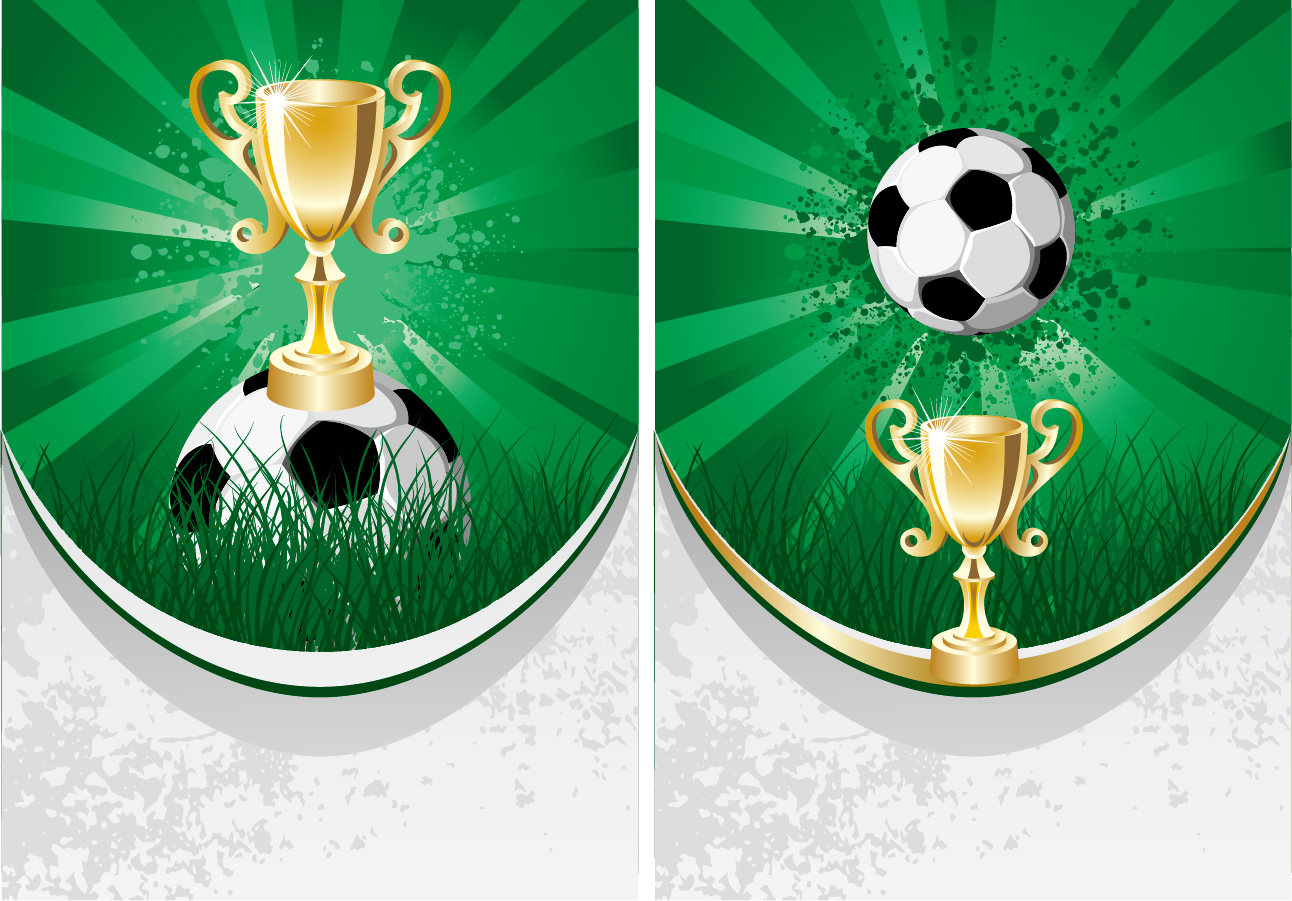 ワールドカップ サッカーをテーマにしたクリップアート World Cup Football theme vector イラスト素材1