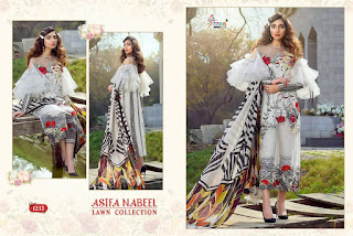 Shree fab Asifa Nabeel lawn Collection pakistani Suits