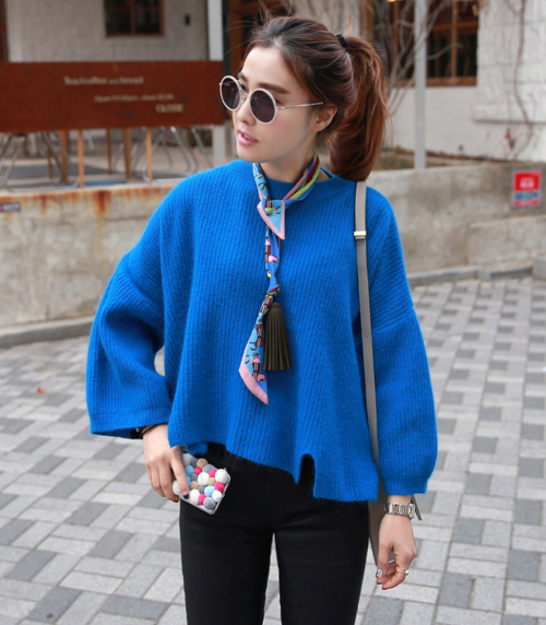 [Miamasvin] Boxy Rib Knit Pullover | KSTYLICK - Latest Korean Fashion ...