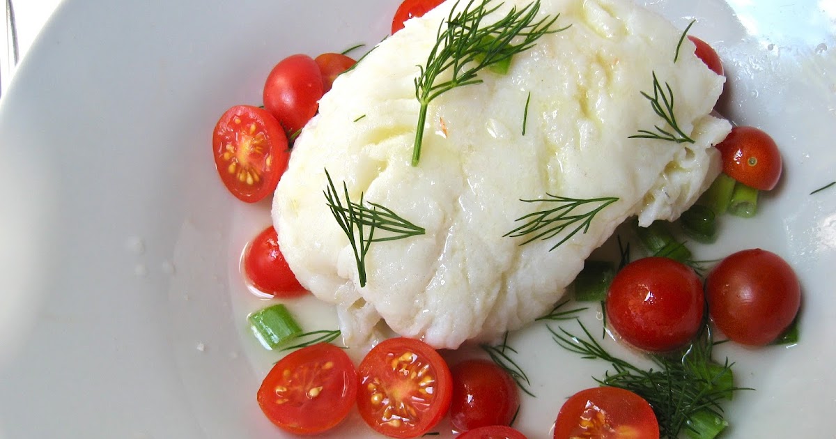 she's in the kitchen poached haddock with dill, lemon, and tomatoes