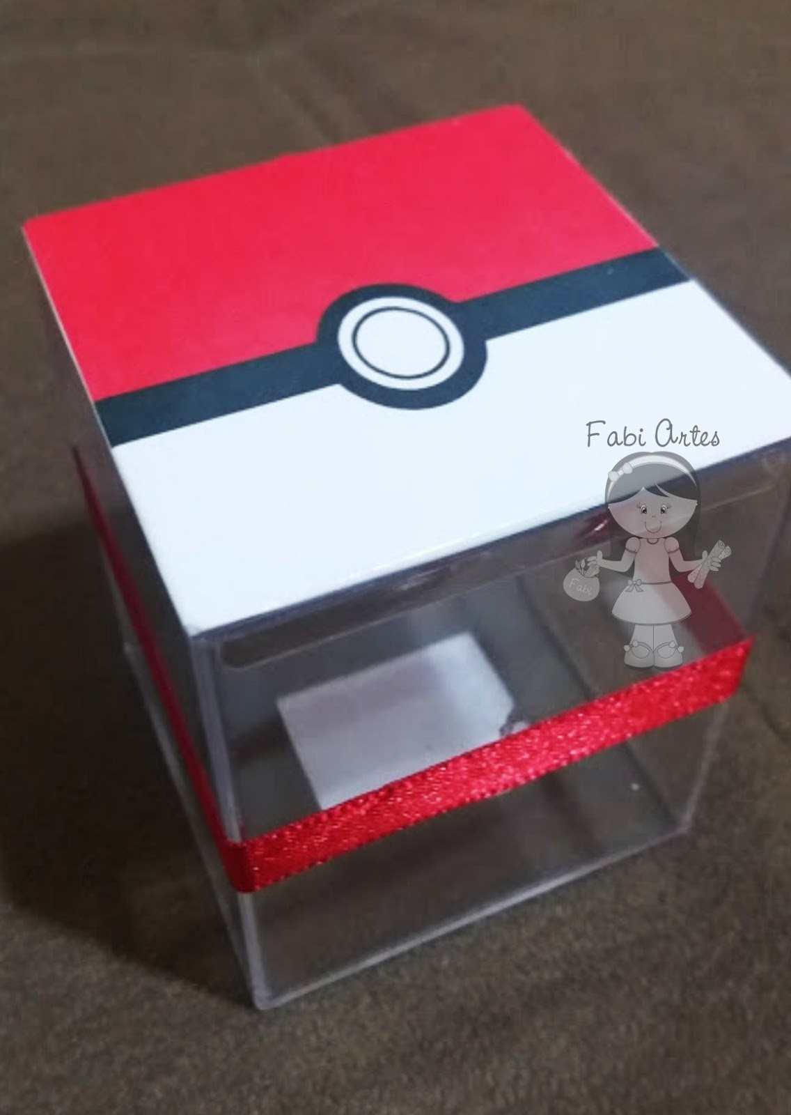 20 Lembrancinhas Pokemon - Caixinhas Acrílicas Personalizadas