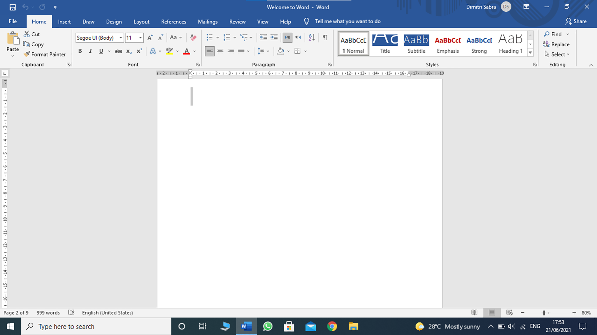 get rid of empty page on word for mac