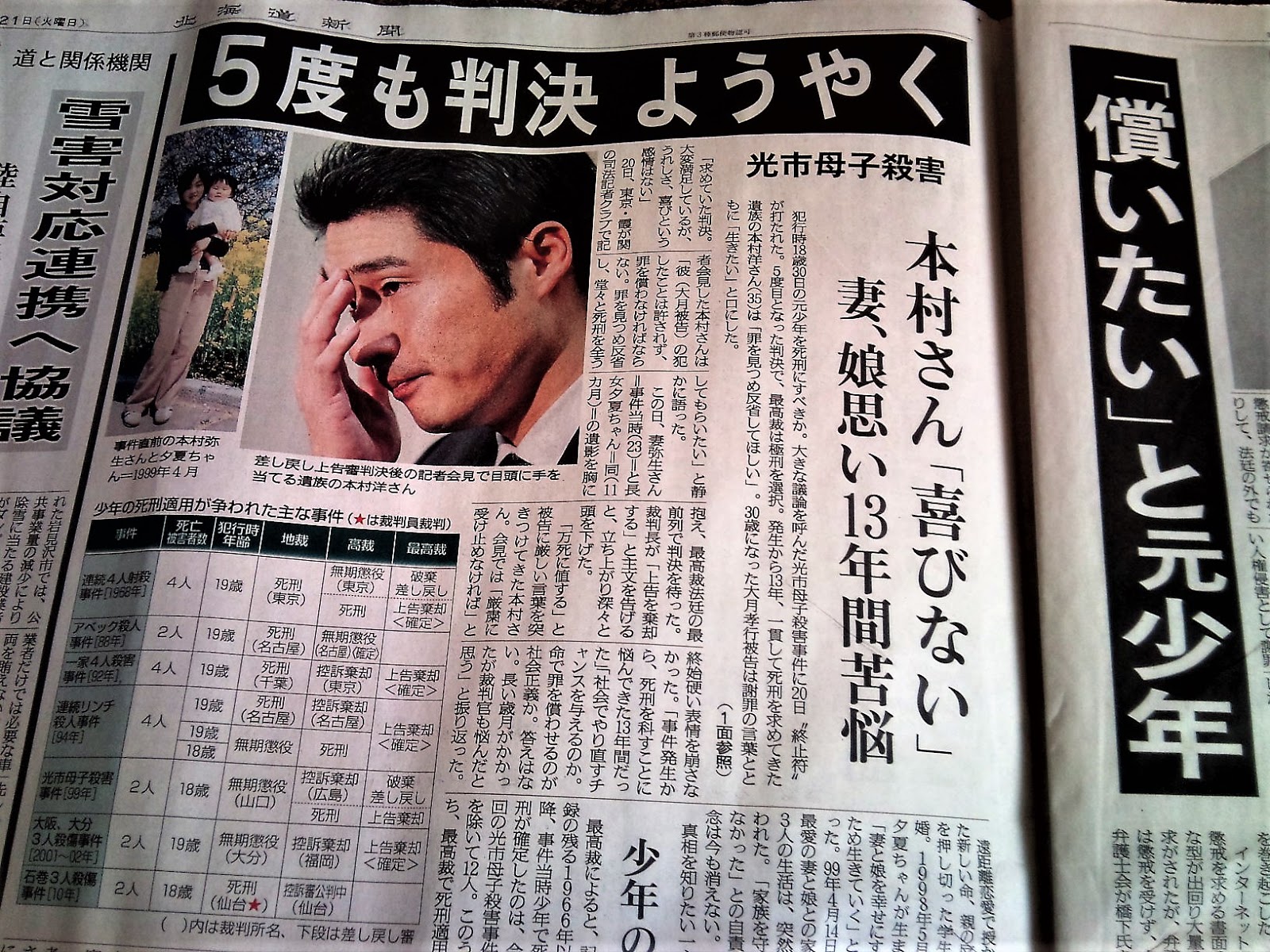 光 市 母子 殺害 事件 光市母子殺害事件