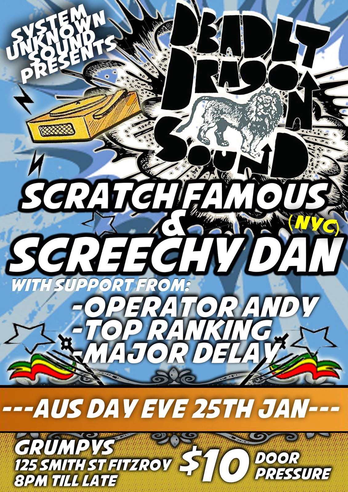 DDS BLOG: EVENTS: Scratch Famous from Deadly Dragon Sound & Screechy