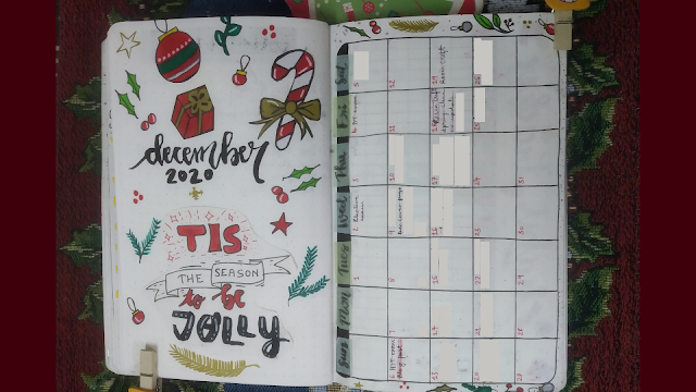 December 2020 Bujo | Christmas theme