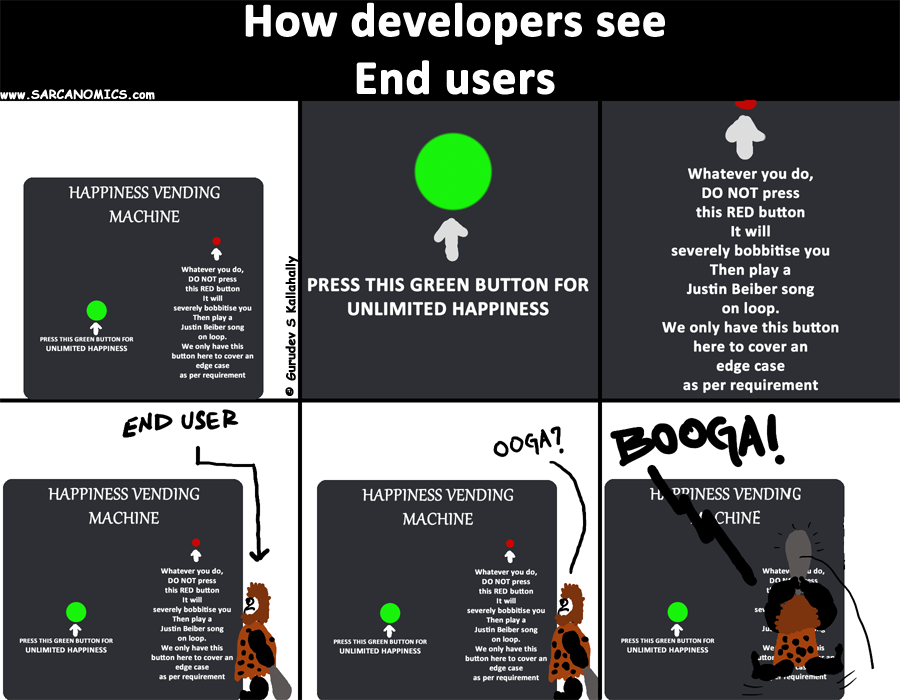 How software developers see end users