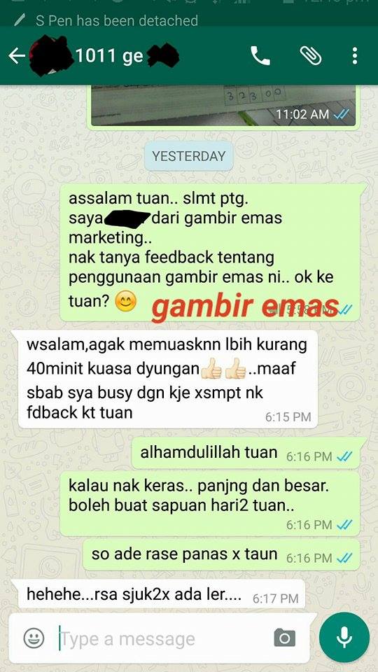 GEL Gambir Jantan Emas 4 in 1: Besar (end 1/5/2018 10:15 AM)