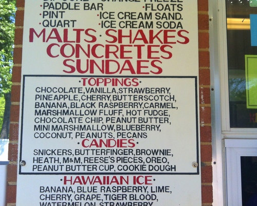 Menu at the Malt Shop in Fenton, MO ♥ KitchenParade.com.