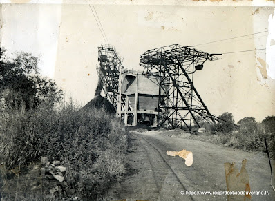 Photo noir et blanc : Les Mines de Saint Hilaire, Allier.