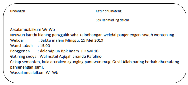 Views Contoh Layang Paturan Bahasa Jawa News Update Hutomo