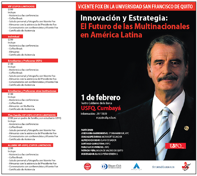 Innovación y Estrategia: Futuro de Multinacionales en América Latina, con la presencia de Vicente Fox, ex-presidente de México 