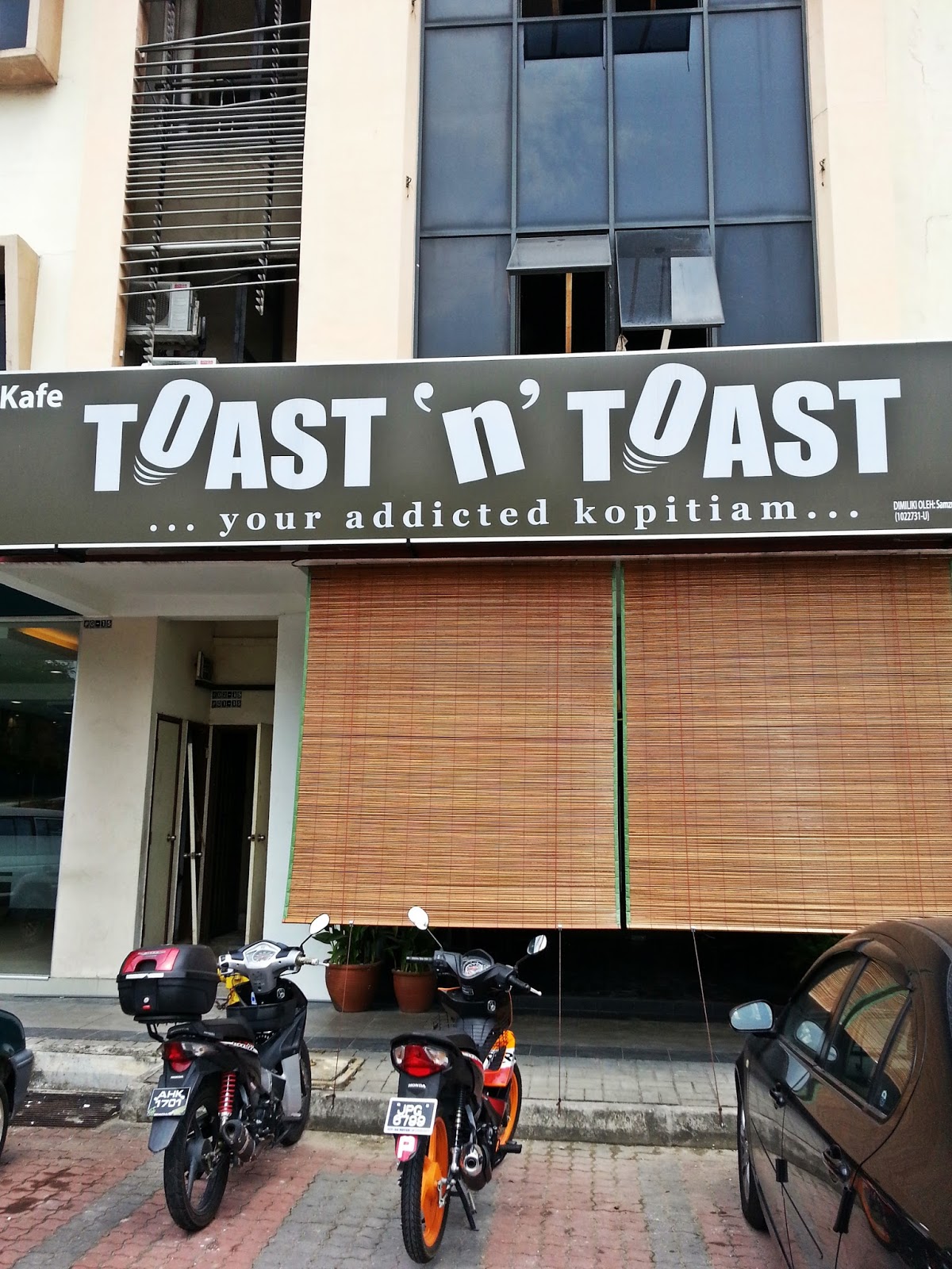 Venoth's Culinary Adventures Cafe Toast 'n' Toast Kopitiam Danga Bay, Johor