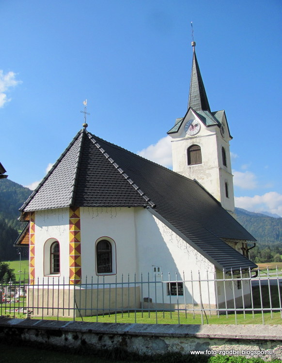 Podkoren, cerkev sv. Andreja Slovenija, Gorenjska, Kranjska Gora