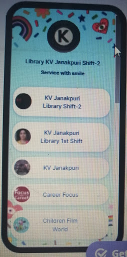 Library on mobile