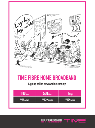 Pelan Internet Home Broadband Laju dan Murah dari TIME
