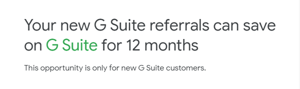 GSuite Promo Code Ireland