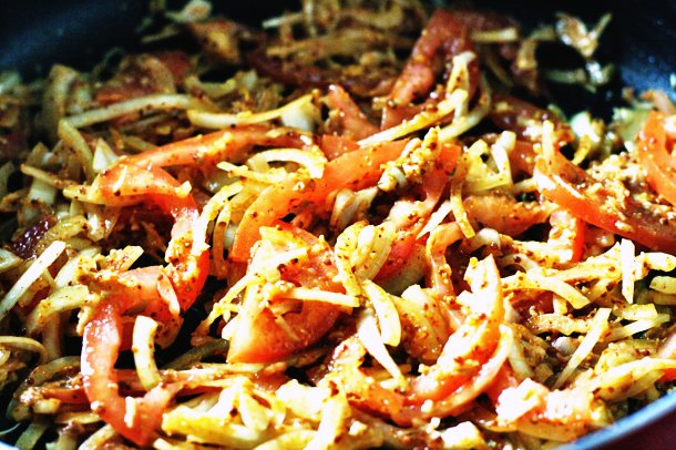 Food: fish curry [pabda] in tomato + mustard