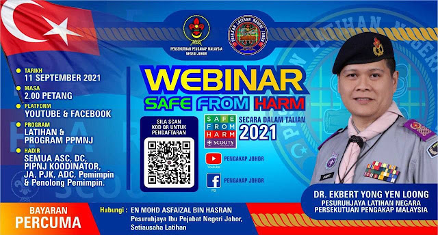 Webinar Safe From Harm Anjuran PPM Negeri Johor bagi tahun 2021