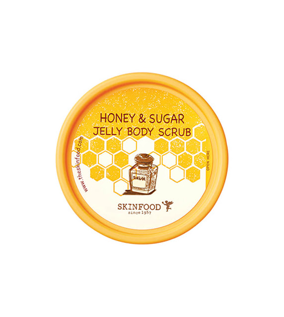 tay te bao chet body tai nha SkinFood Honey & Sugar Jelly Body Scrub 