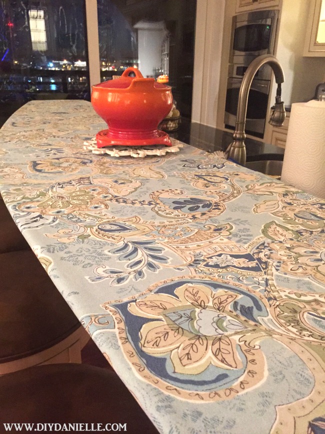 How to Sew a Fitted Tablecloth for a Bar DIY Danielle