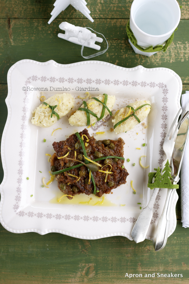 Veal Piccata al Marsala and Lemon Mashed Potato Quenelles