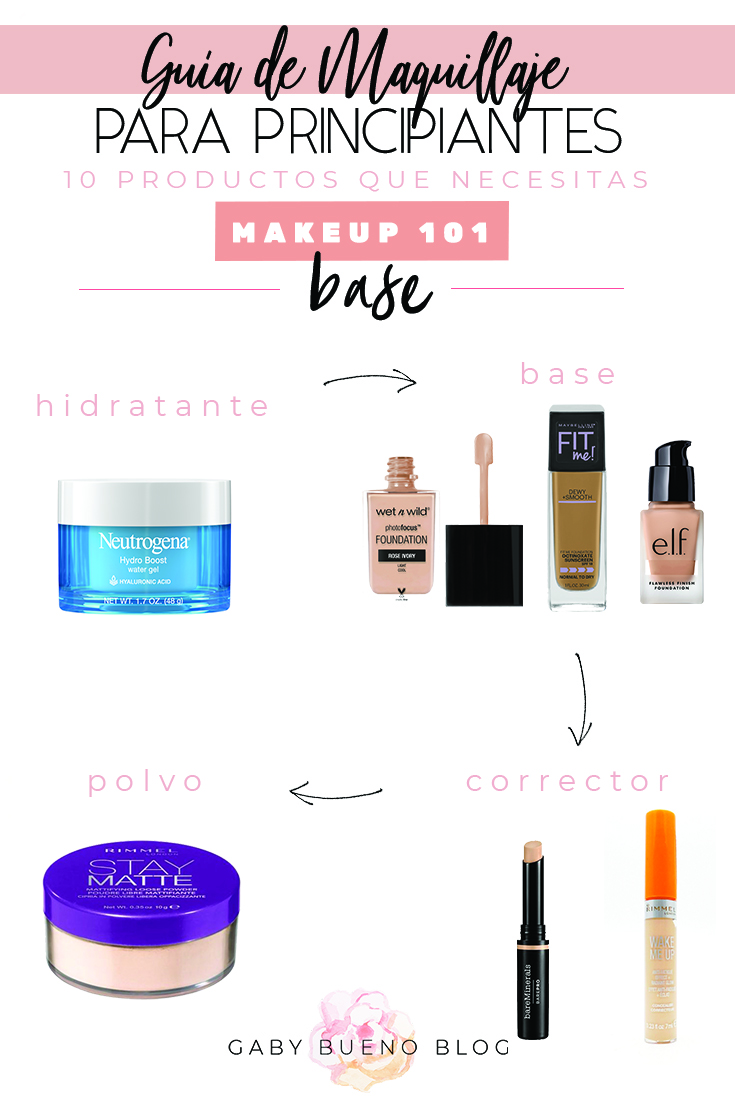 Proscrito explique teatro Guía de Maquillaje para Principiantes — 10 Productos que Necesitas - Gaby  Bueno Blog