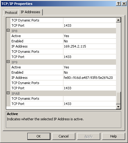 Spotfire SQL Server enable TCP/IP