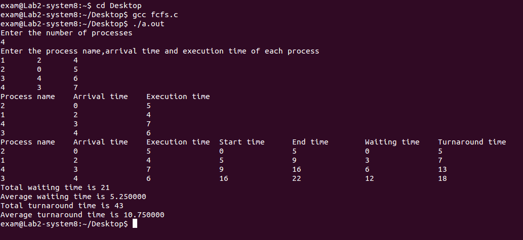 Lab programs for CSE Students: C program for FCFS CPU scheduling algorithm