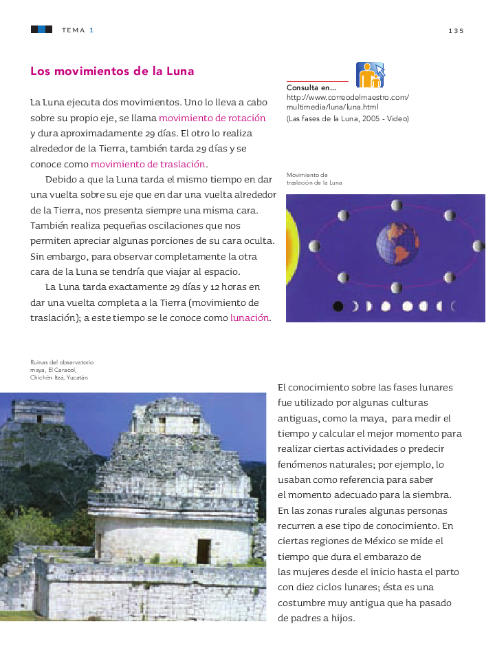 Las fases de la luna - Ciencias Naturales 3ro 2014-2015