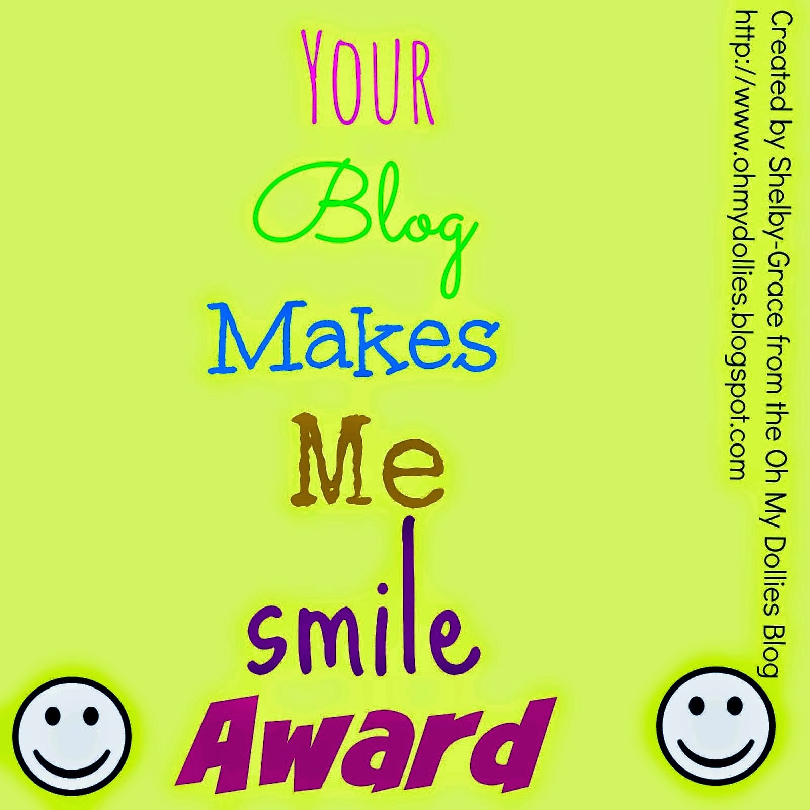 Your Blog Makes Me Smile Award
