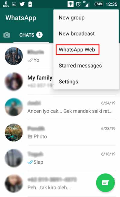 Cara Menggunakan Whatsapp Web di Laptop - ContohText