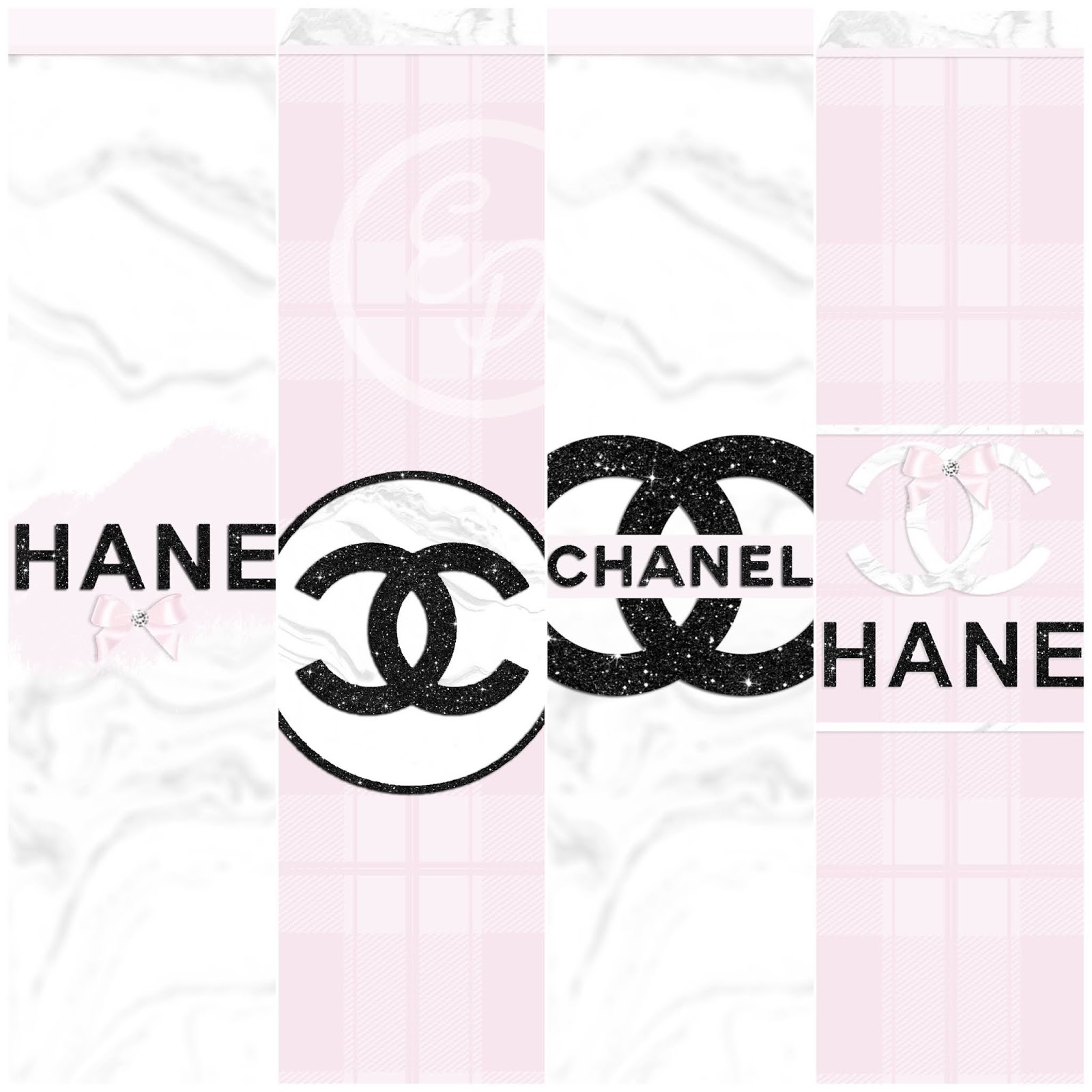 Pretty Walls: Chanel and marble 8 piece wallpaper set