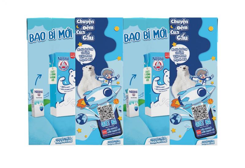 Sữa Trắng Nestlé Gấu Uống Liền 180ml