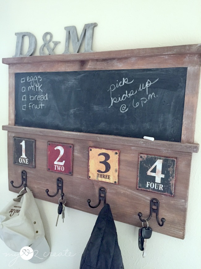 Chalkboard Coat Rack, Styled X3 My Love 2 Create