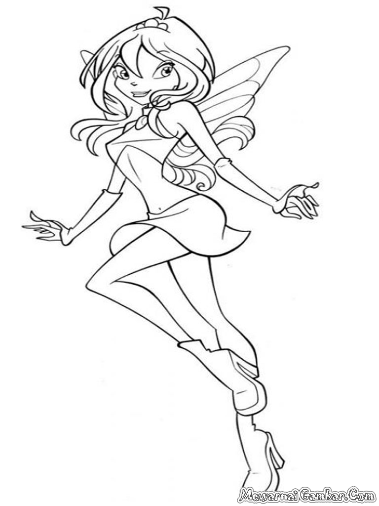 Mewarnai Gambar Winx Club Mewarnai Gambar