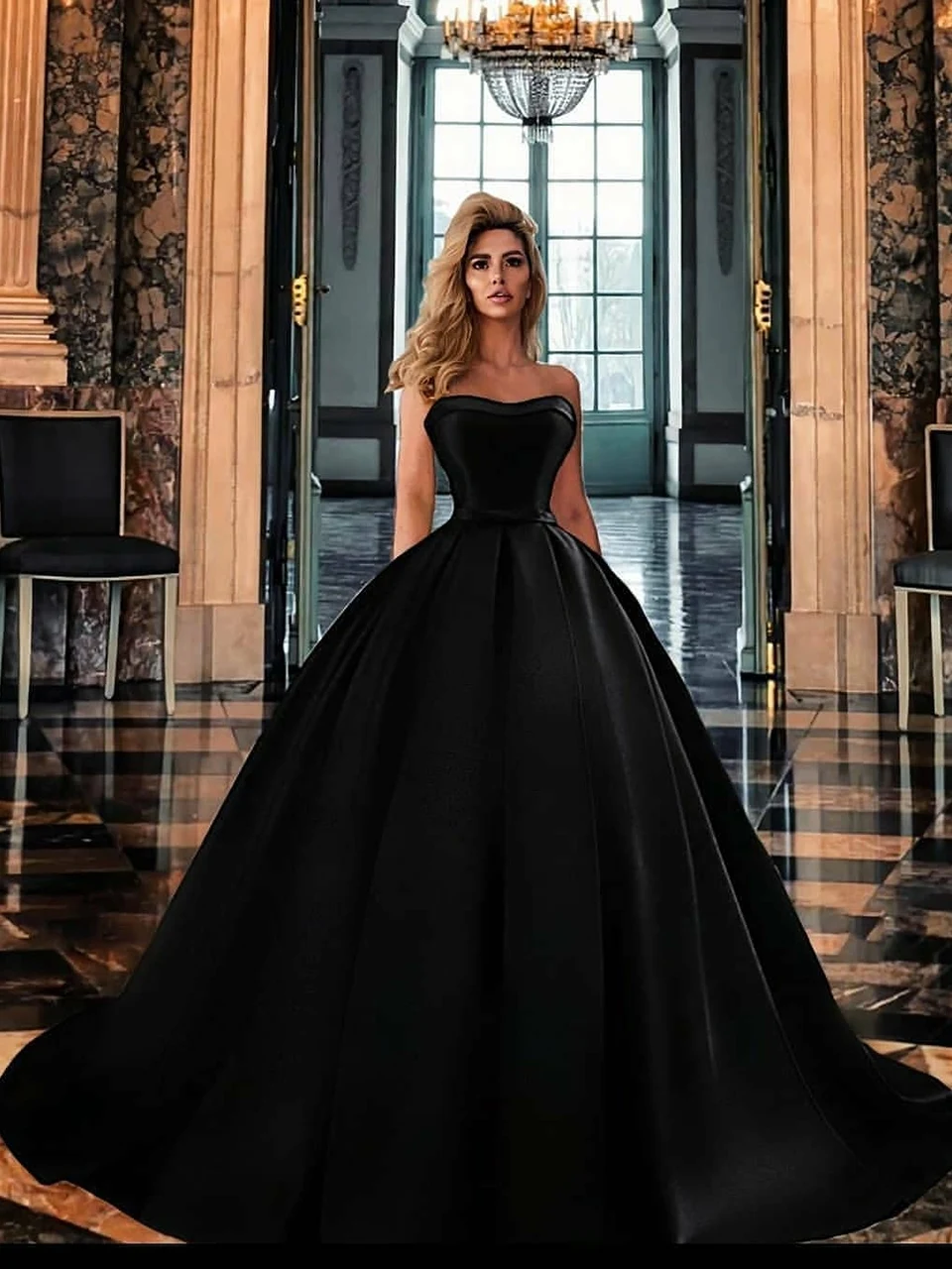Amazon.com: LWOKTCX One Shoulder Sequin Prom Dresses Sweetheart Sleeveless Ball  Gown Long A Line Ruffle Formal Dresses Black Size 0: Clothing, Shoes &  Jewelry