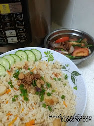 nasi goreng sosej fishcake hitam lada cooker philips pressure mana masak sekali macam jalan bahan