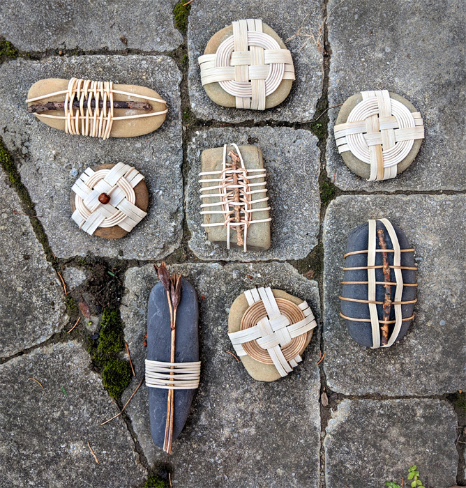 Nessy Designs Stone Basket Weaving Class