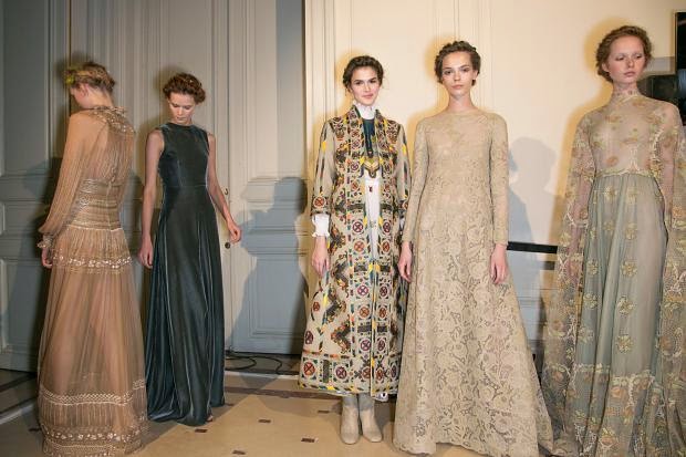 Backstage at Valentino Haute Couture Spring 2015 Paris Fashion Week ...