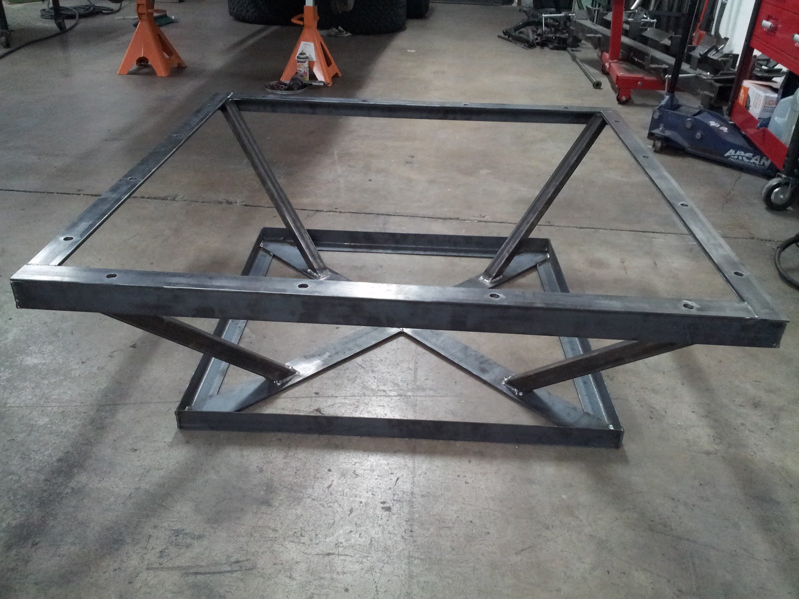 Dunlop Customs Heavy Duty Coffee Table This Heavy Duty Coffee Table Was Built For A Customer Who Wanted Little Feel To His New House The Materials Used Build Where 2 X2 X