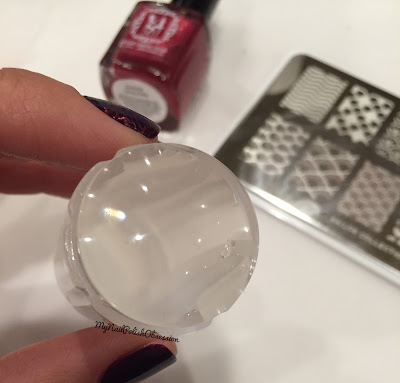 Girly Bits Transparent Frosted Stamper & Firebrick Stamping Polish Girly Bits Transparent Frosted Stamper & Firebrick Stamping Polish