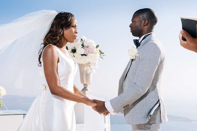 Nigerian  wedding in La Malteze Santorini