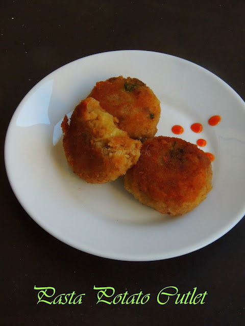 Pasta potato cutlet, Potato pasta tikki